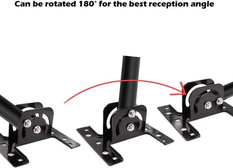 pingbingding PBD Adjustable Attic / Outdoor Antenna & Weather Station Mounting Pole Universal Mount Brackets - Easy Installation, Solid Structure, Weather Proof (1" Diameter,16.5" Arm Length) - Image 1